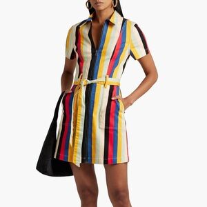 Alice + Olivia Multicolor Striped Mini Dress